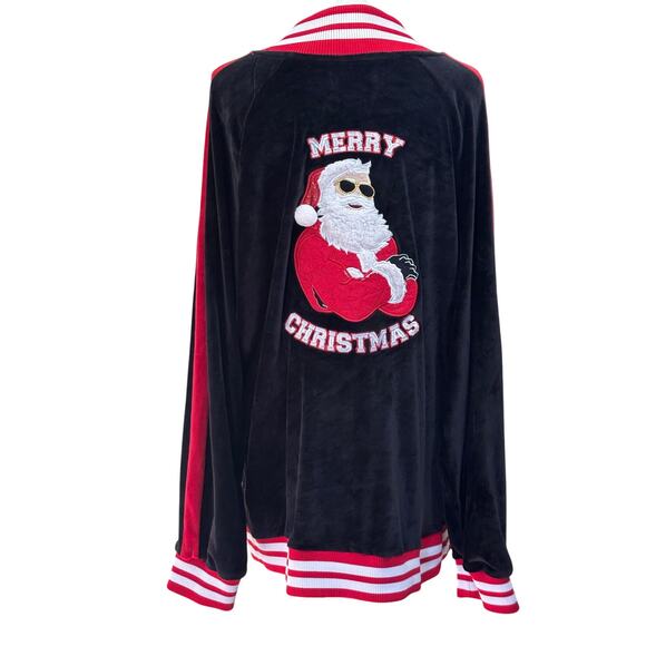 Blizzard Bay velour Christmas Jacket, ugly sweater alternative, festive, novelty - Picture 3 of 7